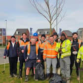 DWSM - 00014 - The team at Bertone Gardens during the litter picking