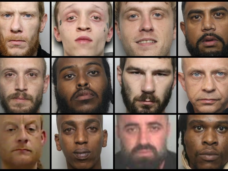Faces of some of the criminals locked up for crimes in Northamptonshire during December 2025
