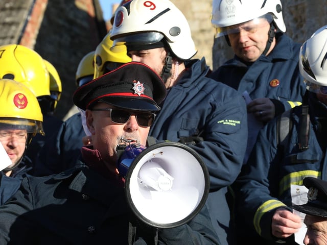 Annual Boxing Day Squirt between Geddington Volunteer Fire Brigade and Northants Fire and Rescue at Geddington Ford/National World