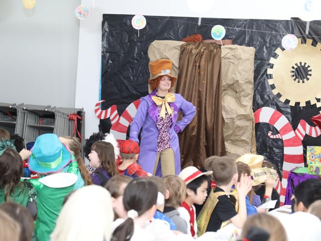 Golden ticket winners at Corby Kingswood Primary Academy:Corby children get Willy Wonka's golden tickets