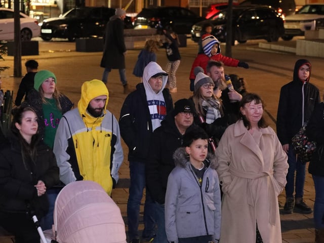 Reclaim the night march against domestic violence Kettering:women's march Kettering
