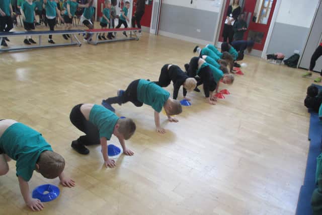 Oakley Vale Primary Students taking part in a circuits session