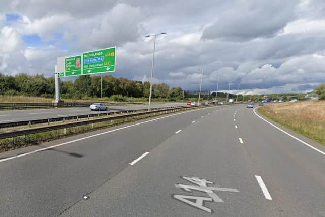 A14 near Junction 7/Google