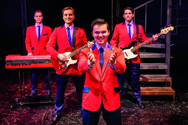 Blair Gibson, Dalton Wood, Ryan Heenan, Christopher Short in Jersey Boys (photo: Brinkhoff-Moegenburg)