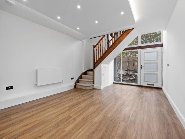 Inside the townhouse