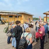 WI Members family and friends gathering at Rushden Lakes Visitor Centre