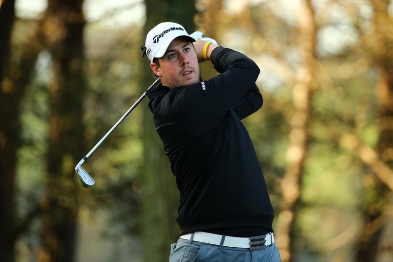 Ryan Evans is a professional golfer. In 2017 he won the Turkish Airlines Challenge on the Challenge Tour. Ryan was working as a telephone sales operator in Corby when he decided to leave and concentrate on golf. Here he is in action during the final round of the European Tour Qualifying School Final at PGA Catalunya Resort on November 19, 2015 in Girona, Spain.