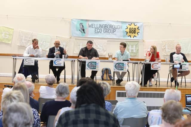 Wellingborough Eco Group invited candidates to share their thoughts at Glamis Hall on June 27