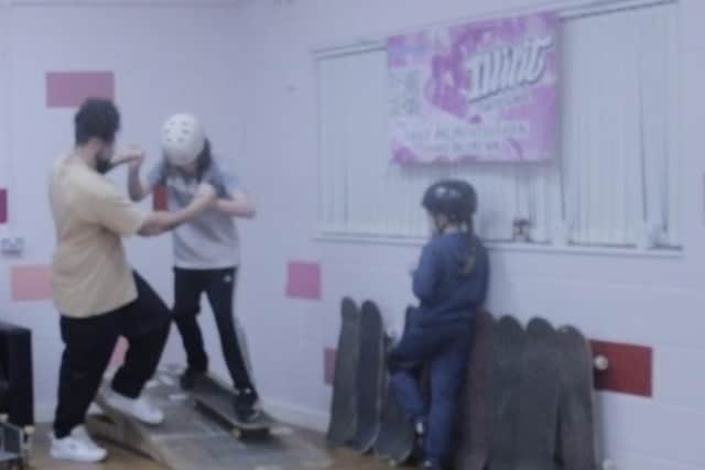 Illicit Skate put on a session for the young people