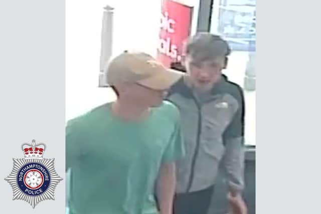 Police have released this CCTV image of the people they believe are connected to the incident