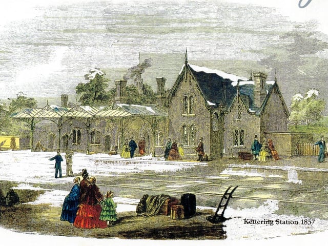 Kettering Station in 1857