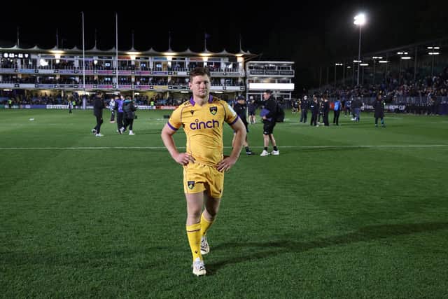 Fraser Dingwall after the defeat at The Rec (photo by David Rogers/Getty Images)