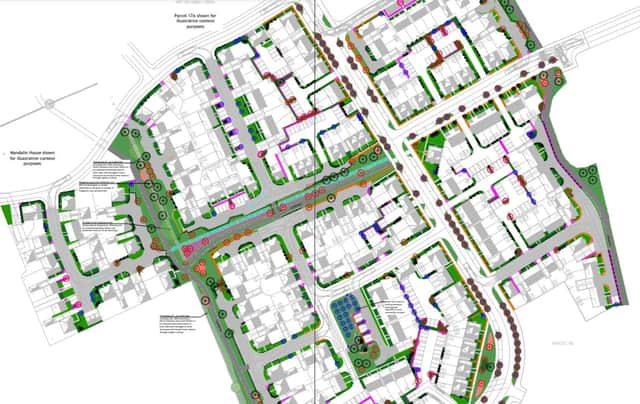 Illustrative masterplan of the parcel of homes in Stanton Cross. (Credit: Vistry Group)