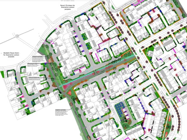 Illustrative masterplan of the parcel of homes in Stanton Cross. (Credit: Vistry Group)