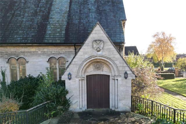 The church was built to provide a place of worship for Corby's large Scottish population. Image: Rightmove