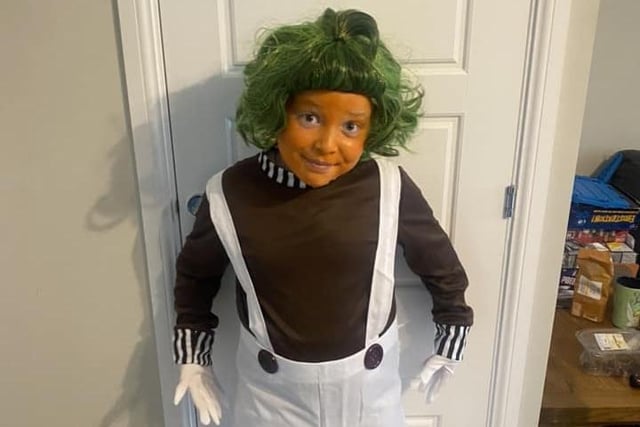 Declan from Corby as an Oompa Loompa