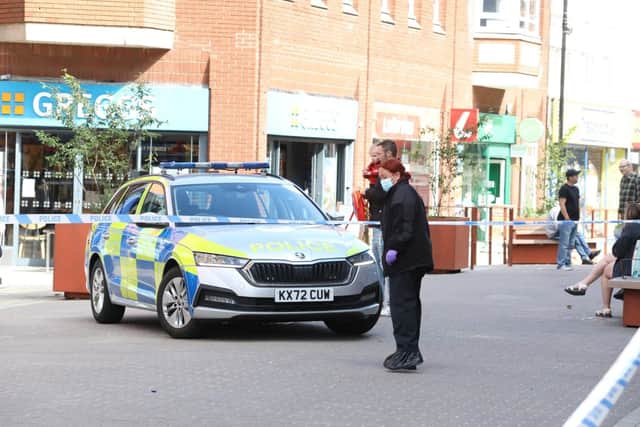 Police at the scene