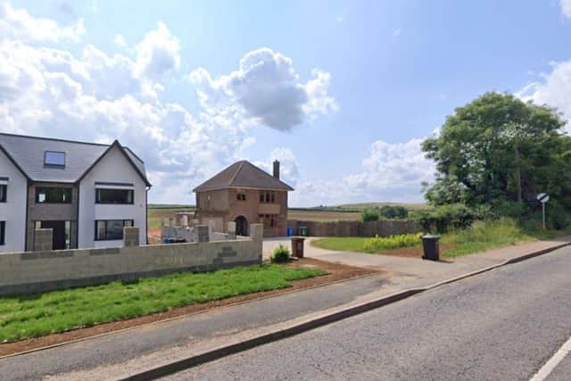 The affordable housing estate will be built behind existing homes in the open countryside, on the boundary of Weldon. Credit: Google Maps