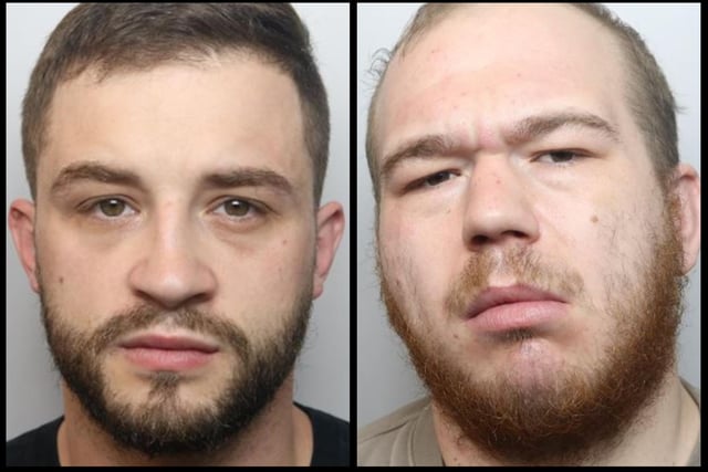 The Wellingborough robbers pleaded guilty to a violent robbery which left two victims with knife wounds and head injuries inside a house in April this year. Symons, 27, and 30-year-old Farrant demanded fled with cash leaving one man needing to be placed in an induced coma in hospital. Farrant was sentenced to 16 years and Symons nine years at Northampton Crown Court in December.