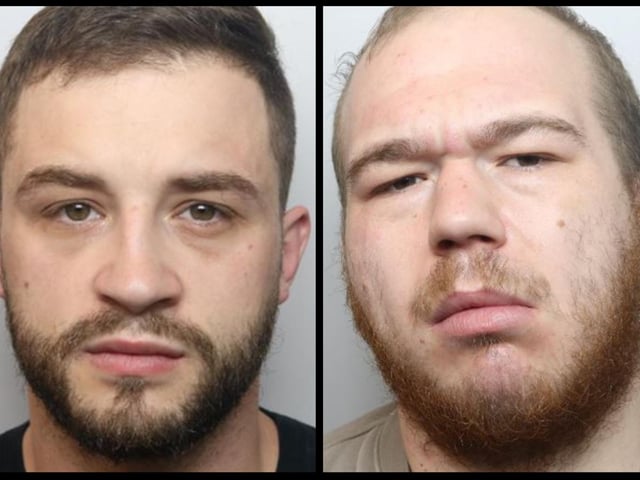 The Wellingborough robbers pleaded guilty to a violent robbery which left two victims with knife wounds and head injuries inside a house in April this year. Symons, 27, and 30-year-old Farrant demanded fled with cash leaving one man needing to be placed in an induced coma in hospital. Farrant was sentenced to 16 years and Symons nine years at Northampton Crown Court in December.