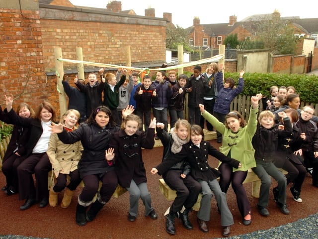 Kettering, Hawthorn Community Primary School, opening of the new Apple Tree play area March 2011