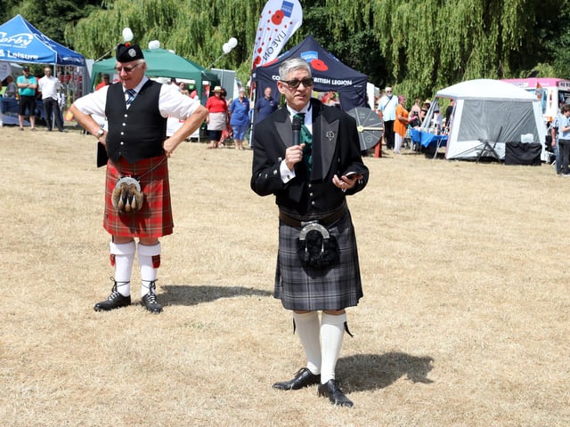 Corby Highland Gathering 2018: Chieftan Martin Borley from BBC Northampton