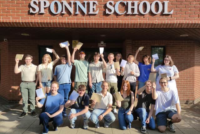 Sponne School Students Celebrate Exam Success