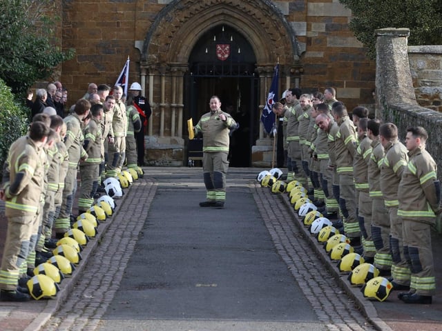 The guard of honour is briefed