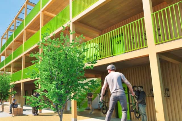 Plans for the 'rampside rooms' tower block. (Image: Mrs Mandy Young Adrenaline Alley)