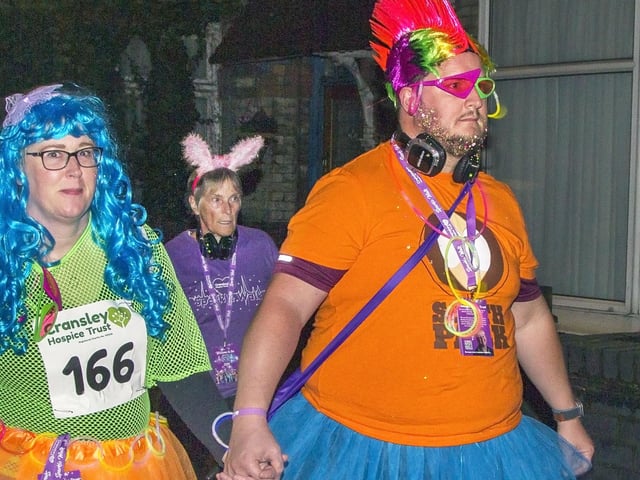 Participants in the Sparkle Walk for Cransley Hospice in Kettering/Glyn Dobbs