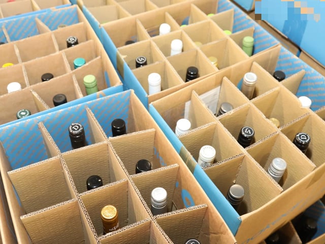 The warehouse also processes returns