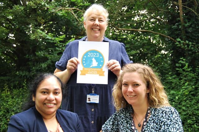 L-R Practice Education Preceptorship team members Phebe Philip, Wendy Goode, and Lizzie Wren