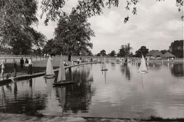 Model boats at Wicksteed Park