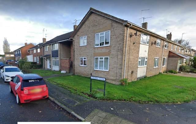 The 'drug factory' was in a flat in Calder Close, Corby