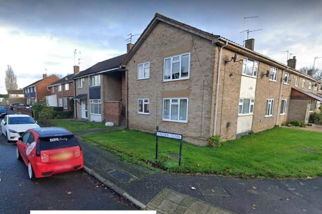 The 'drug factory' was in a flat in Calder Close, Corby