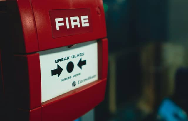 Fire alarms aren't usually found inside people's homes