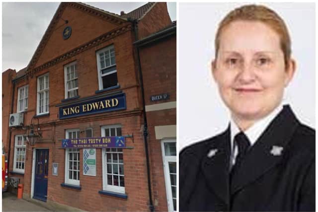 PC Karen Canwell was off duty when a brawl broke out at the King Edward VIII pub in Rushden