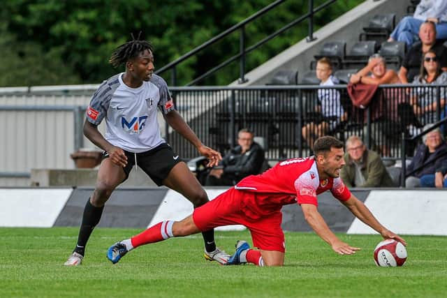 Sidik Atcha, who started the season at Corby Town, has signed for AFC Rushden & Diamonds. Picture by Jim Darrah