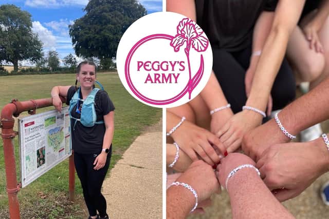 Emily has the support of 'Peggy's Army' behind her as she prepares for her first half marathon in Bedford next year