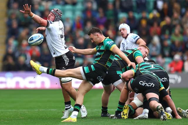 Tom James in action for Saints against Bristol (photo by Peter Nicholls/Getty Images)