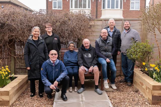 The outdoor space at Charles Robinson Court has been given a refurbishment