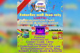 Corby Pride will be held on Saturday, June 10 in Coronation Park.
