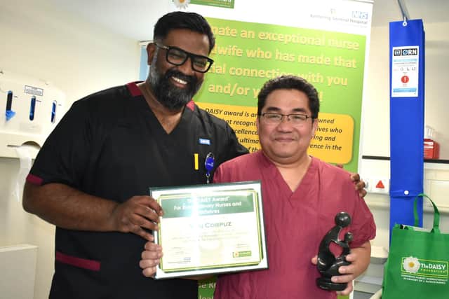 Van was presented with his award by Prof Ganesh Baliah Deputy Director of Allied Health Professionals