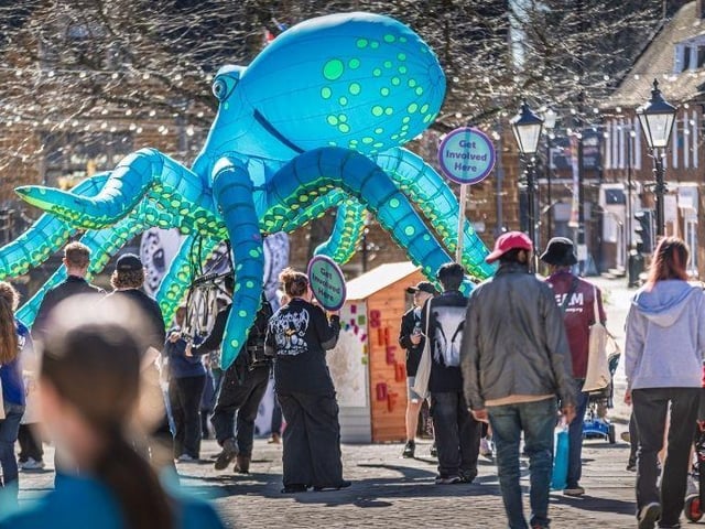 Ocho the octopus at Well Creative Festival