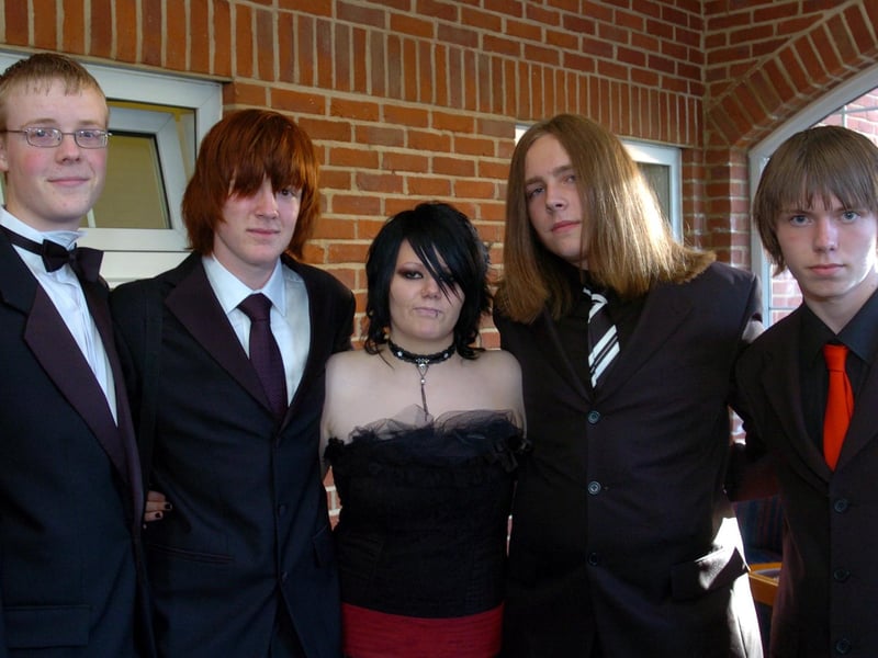 The 2007 Kingswood prom Luke Hewett, Darren Beer, Nikki Crane, Baden Rigney and Shaun Jacques.