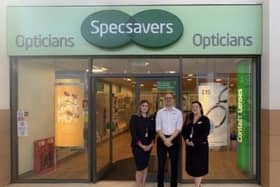 Specsavers in Swansgate shopping centre is celebrating its 25th anniversary by giving back to the community