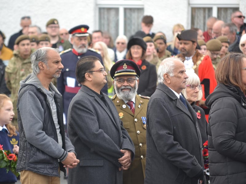 Hundreds gather at Broad Green in Wellingborough to pay respects at Remembrance Sunday service