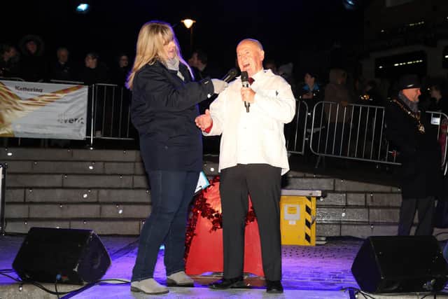 Malcolm played a role at the 2018 Kettering Christmas lights switch-on