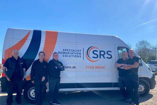 The SRS team, from L-R: Darrell Stancil, Andrew Davies, George Conway, Daniel Foley and Allen Scott.