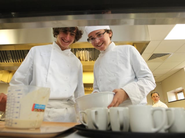 The opening of a new centre for catering and hospitality, June 2010
